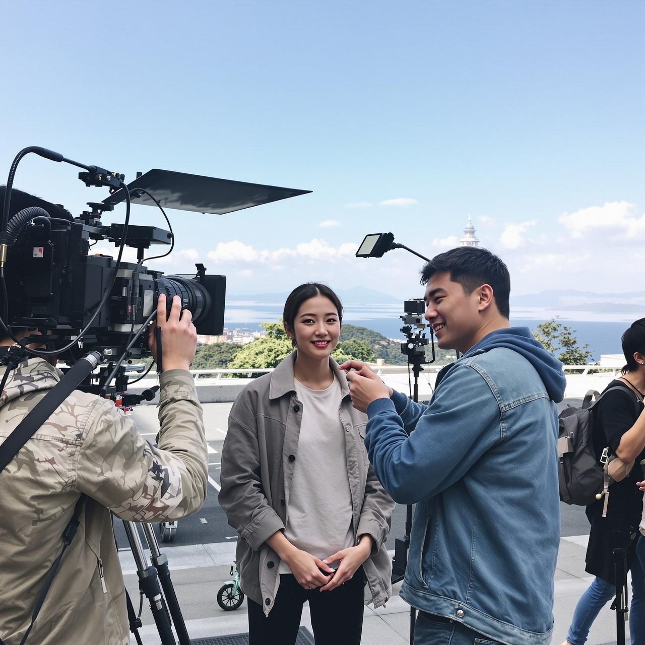 吃瓜51网页版 - 某演员拍戏路透图集：素颜状态获赞无数